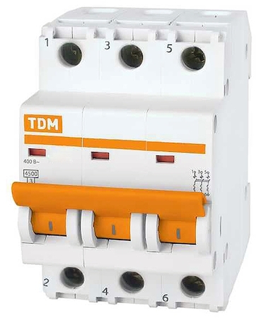TDM ELECTRIC SQ0218-0020 Авт. выкл.ВА47-63 3Р 20А 4,5кА х-ка С TDM